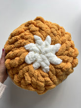 Load image into Gallery viewer, Round Petal Pillows, Chenille Yarn, 14&quot; (various colors)