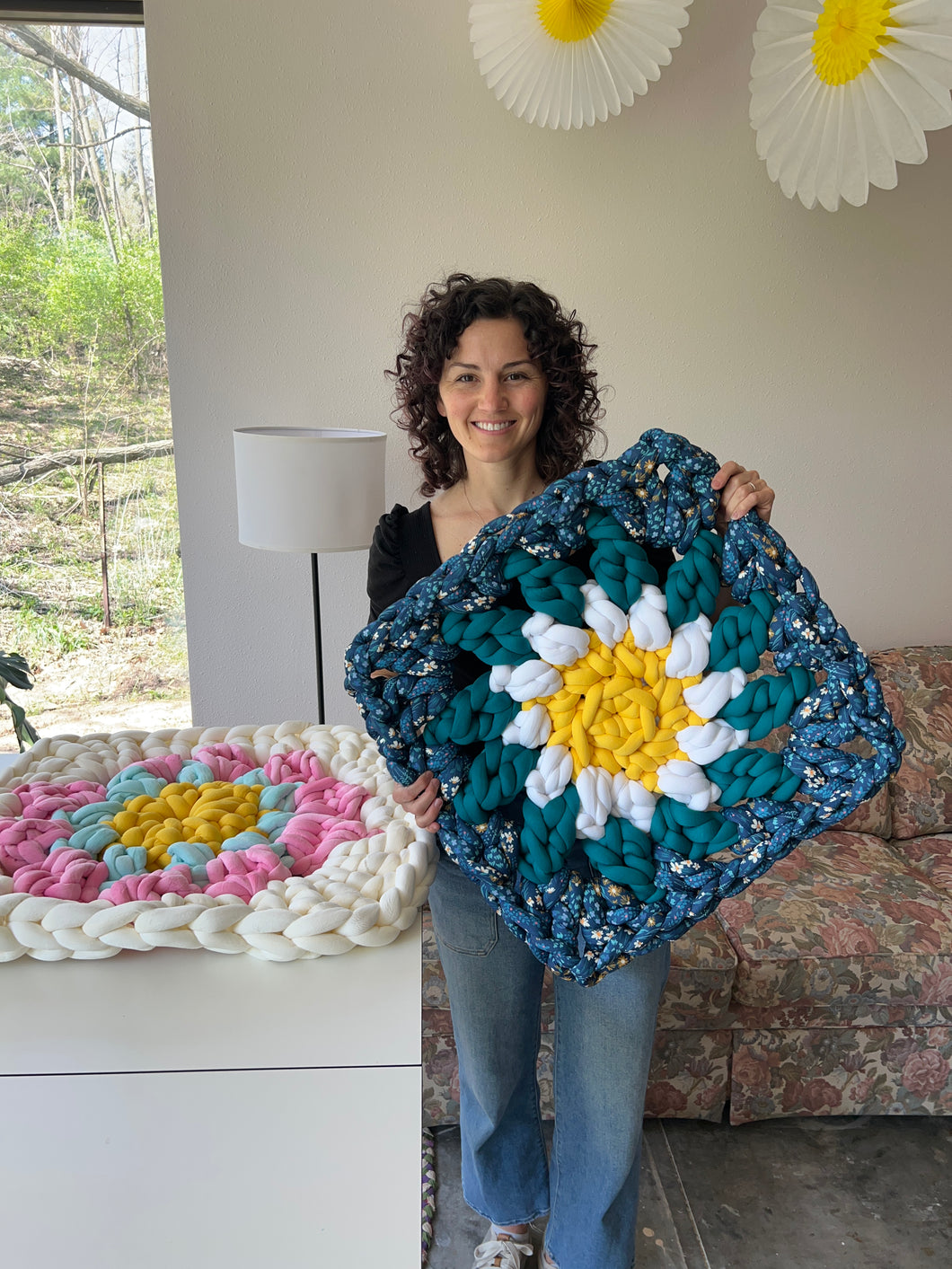 Granny Square, Cushion, Art