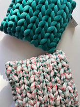 Load image into Gallery viewer, Hand Knit Pillows, 12&quot; x 12&quot;