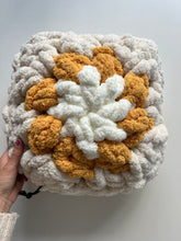 Load image into Gallery viewer, Holiday Granny Square Pillows, Chenille Yarn, 12&quot; x 12&quot; (various colors)