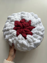 Load image into Gallery viewer, Round Petal Pillows, Chenille Yarn, 14&quot; (various colors)