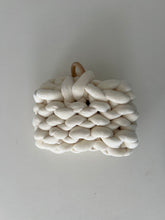 Load image into Gallery viewer, Hand Knit Clutch | Ivory | Velvet