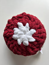 Load image into Gallery viewer, Round Petal Pillows, Chenille Yarn, 14&quot; (various colors)