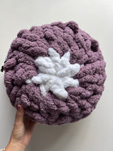 Load image into Gallery viewer, Round Petal Pillows, Chenille Yarn, 14&quot; (various colors)